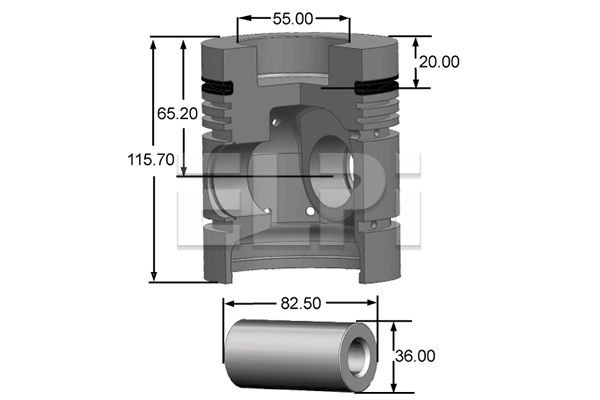Piston LP181 3014 STD ELPI